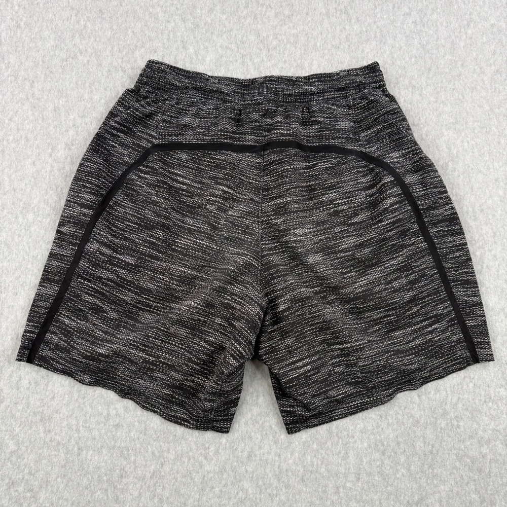 Lululemon Shorts Mens Small Black Static Wave Pace Breaker Athletic Gym Unlined